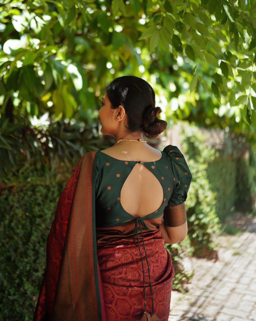 Precious Maroon Soft Silk Saree With Charming Blouse Piece