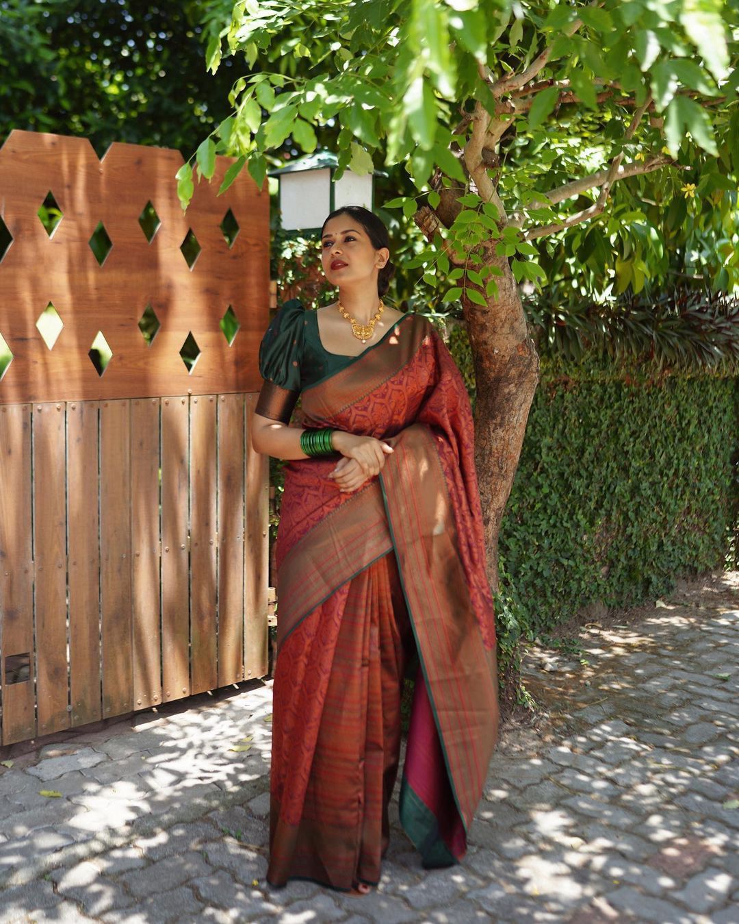 Precious Maroon Soft Silk Saree With Charming Blouse Piece