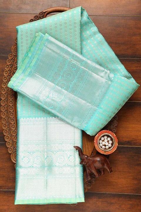 Tempting Firozi Soft Silk Saree With Dalliance Blouse Piece