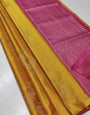 Desiring Mustard Soft Silk Saree With Wonderful Blouse Piece