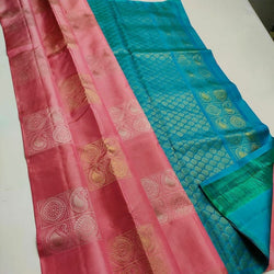 Imaginative Baby Pink Soft Silk Saree With Pleasurable Blouse Piece