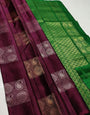 Felicitous Maroon Soft Silk Saree With Ideal Blouse Piece