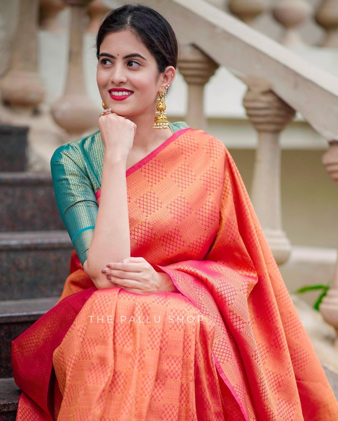 Brood Dark Pink Soft Silk Saree with Bucolic Blouse Piece