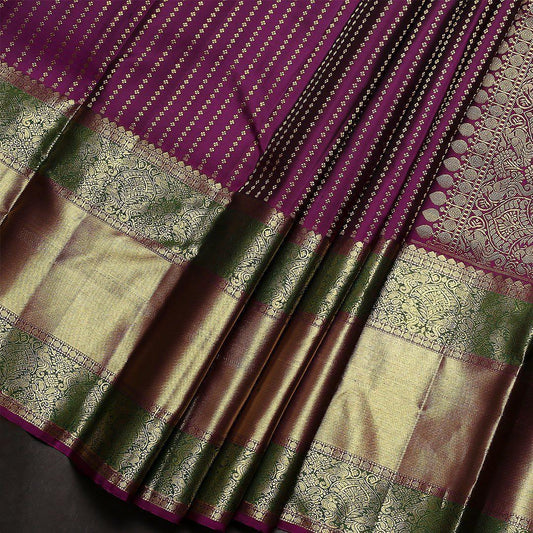Refreshing Purple Soft Banarasi Silk Saree With Dazzling Blouse Piece