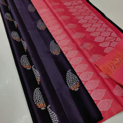 Girlish Purple Soft Silk Saree With Zephyr Blouse Piece