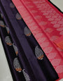 Girlish Purple Soft Silk Saree With Zephyr Blouse Piece