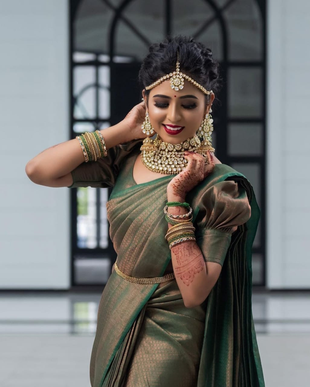 Pleasant Green Soft Silk Saree with Energetic Blouse Piece