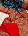 Redolent Royal Blue Soft Banarasi Silk Saree With Conflate Blouse Piece