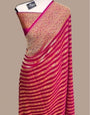 Hypnotic Dark Pink Soft Banarasi Silk Saree With Arresting Blouse Piece