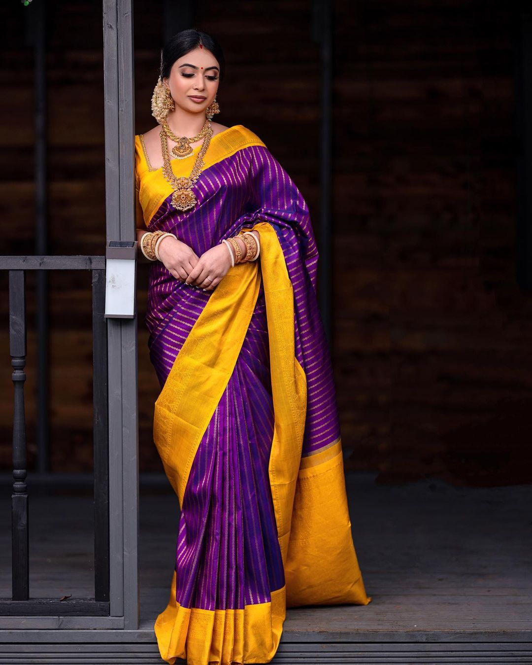Prominent Purple Soft Silk Saree With Chatoyant Blouse Piece