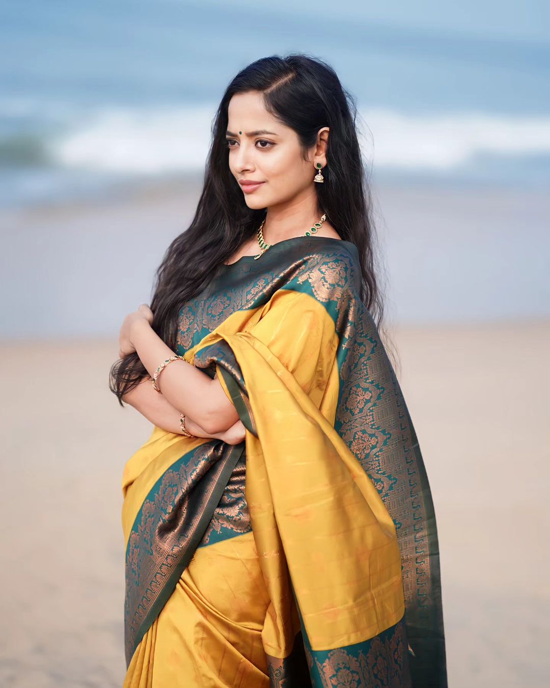 Phenomenal Yellow Soft Silk Saree With Enthralling Blouse Piece